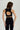 Lauren Back Tie Crop Top - Black - Gazelle Activewear