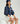 Emerald Court Oversized Jacket - Navy - Gazelle Activewear