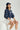 Emerald Court Oversized Jacket - Navy - Gazelle Activewear