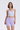Eco Ribbed Shorts - Lavender - Gazelle Activewear