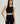 Lauren Back Tie Crop Top - Black - Gazelle Activewear
