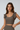 Ivy Ruffles Ribbed Top - Dark Khaki - Gazelle Activewear