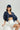 EcoLuxe Audrey Bra Top - Navy - Gazelle Activewear
