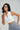 Enchant Ribbed Polo Top - White - Gazelle Activewear