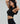 Enchant Ribbed Polo Top - Black - Gazelle Activewear