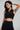 Enchant Ribbed Polo Top - Black - Gazelle Activewear