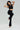 Enchant Ribbed Polo Top - Black - Gazelle Activewear